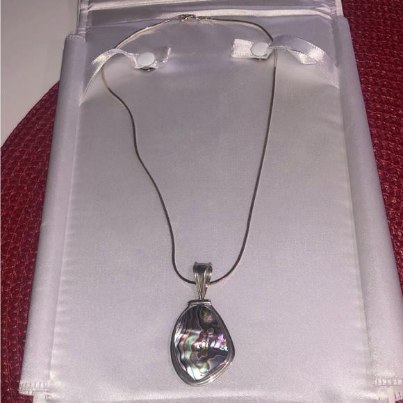 Necklace, sterling silver.  Two different sides - Picture 8 of 11